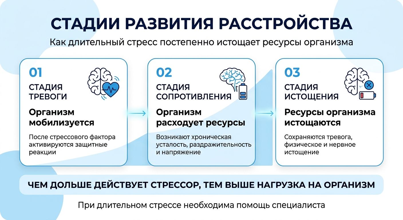 Лечение стресса в Алуште инфографика